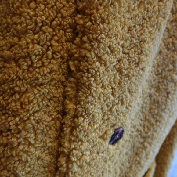 Scotch & Soda Ladies long reversible teddy jacket in yellow - Picture 10 of 16